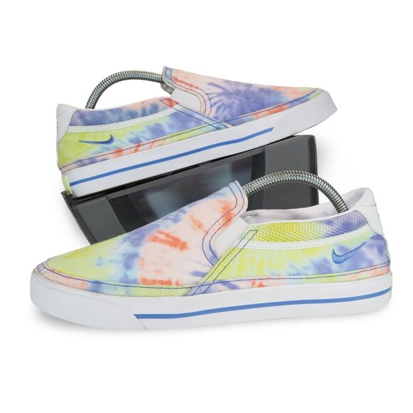 Nike Court Legacy Tie-Dye Slip-on Sneakers Women's 11 Multicolor CZ1752-900 - Picture 1 of 11